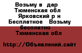 Возьму в  дар. - Тюменская обл., Ярковский р-н Бесплатное » Возьму бесплатно   . Тюменская обл.